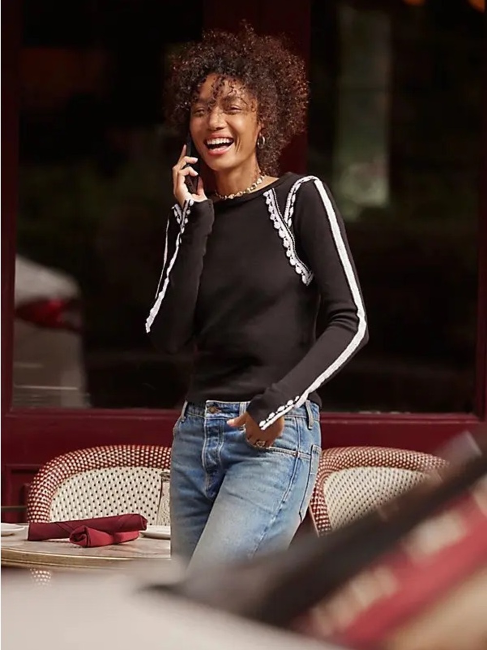 Free People Lost Love Long-Sleeve Top